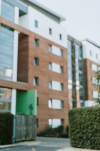 Modern apartment block